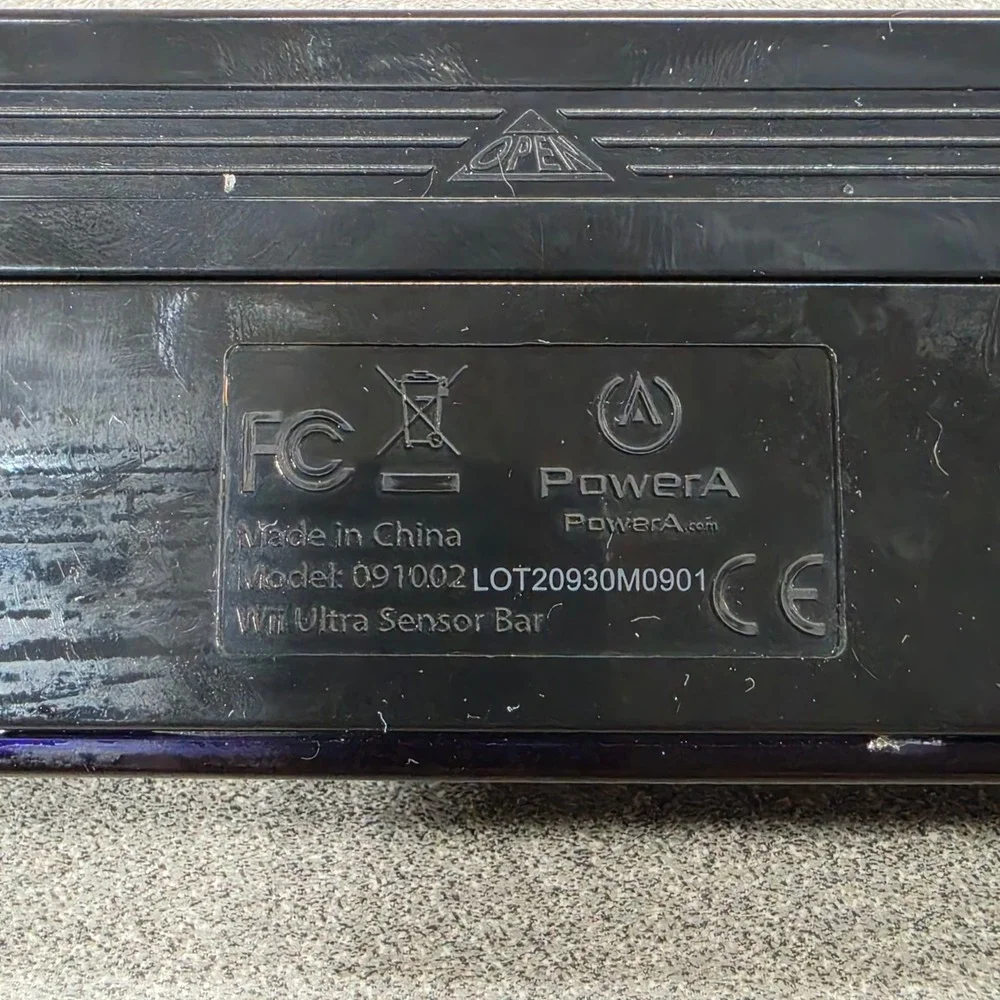 PowerA Wii Ultra Sensor Bar Nintendo Wii U Wireless Range Slider 091002 works